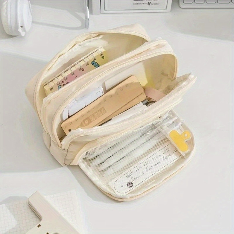 Aesthetic Large Pencil Case Pouch - Tas Pensil Estetika Kapasitas Besar untuk