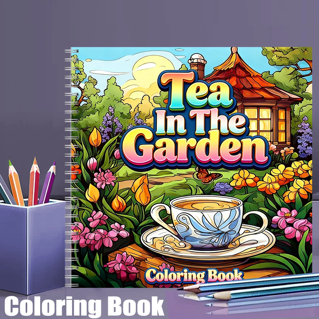 School Supplies - Buku Mewarnai Tea In The Gardens