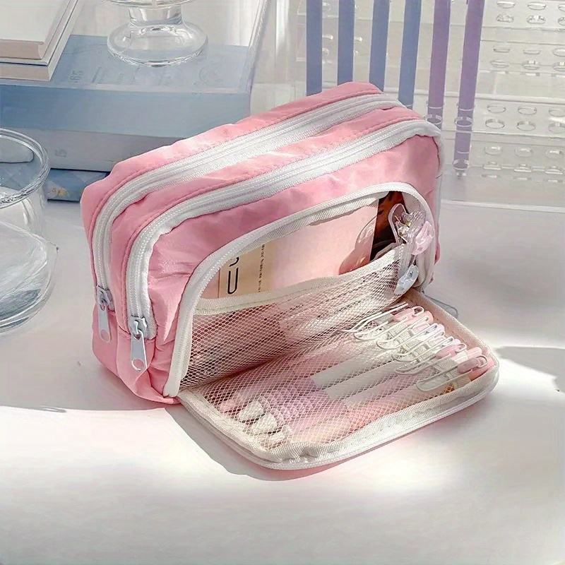 Tas Pensil Estetika Kapasitas  - Aesthetic Large Pencil Case Pouch ulasan dan harga
