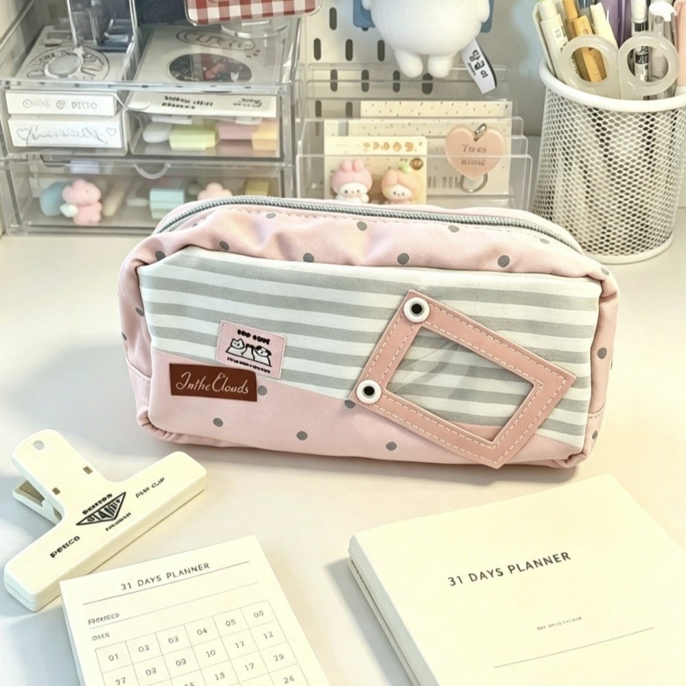 Kotak Pensil Kapasitas Besar P - Aesthetic Large Pencil Case Pouch ulasan dan harga