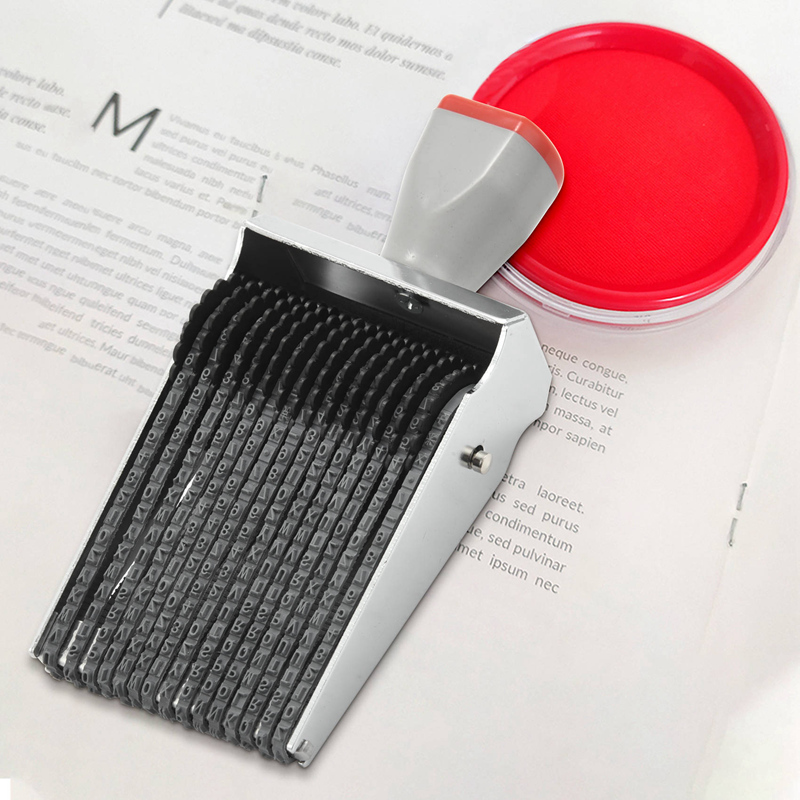 Stempel Karet Bergulir Alfabet - Stationery ulasan dan harga