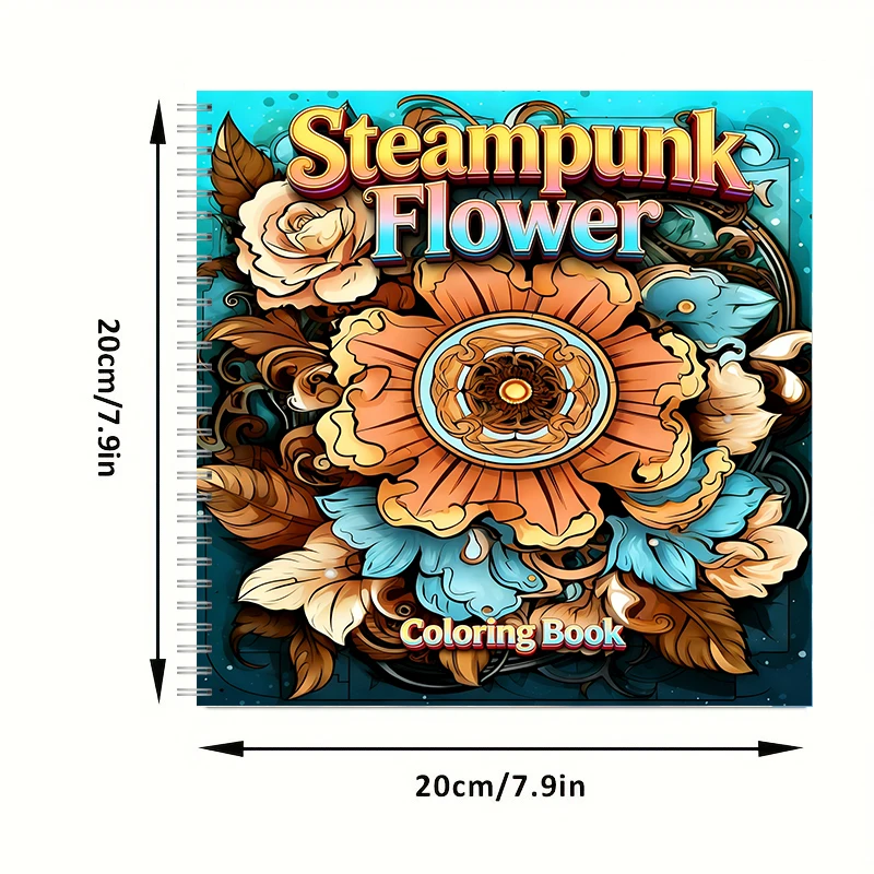 Buku Mewarnai Bunga Steampunk  - School Supplies ulasan dan harga