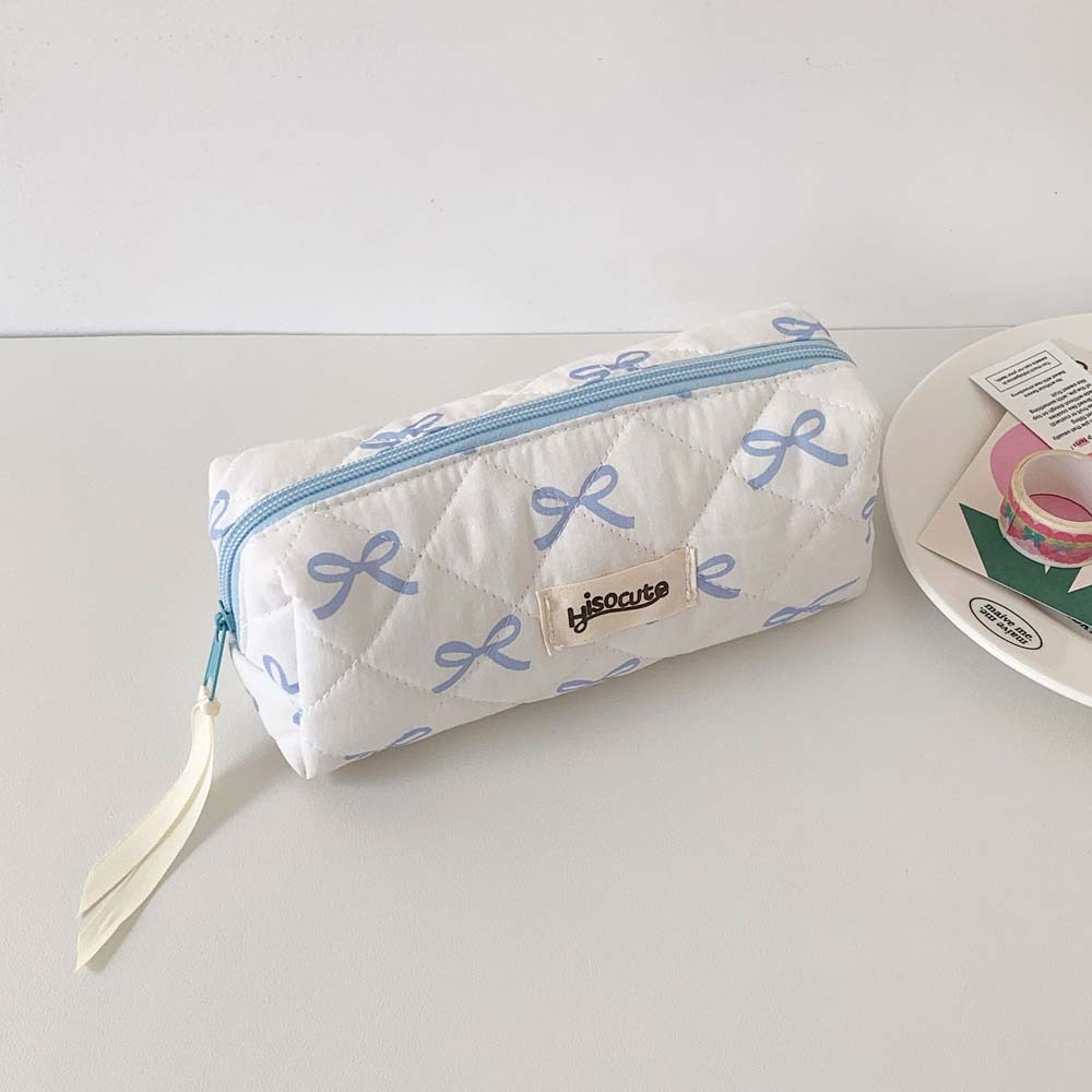 Tas Alat Tulis Berbentuk Pita, - Aesthetic Large Pencil Case Pouch ulasan dan harga