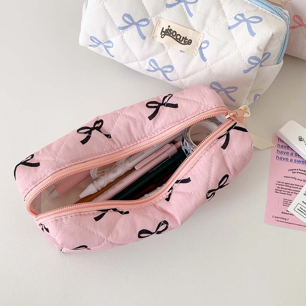 Tas Alat Tulis Berbentuk Pita, - Aesthetic Large Pencil Case Pouch ulasan dan harga