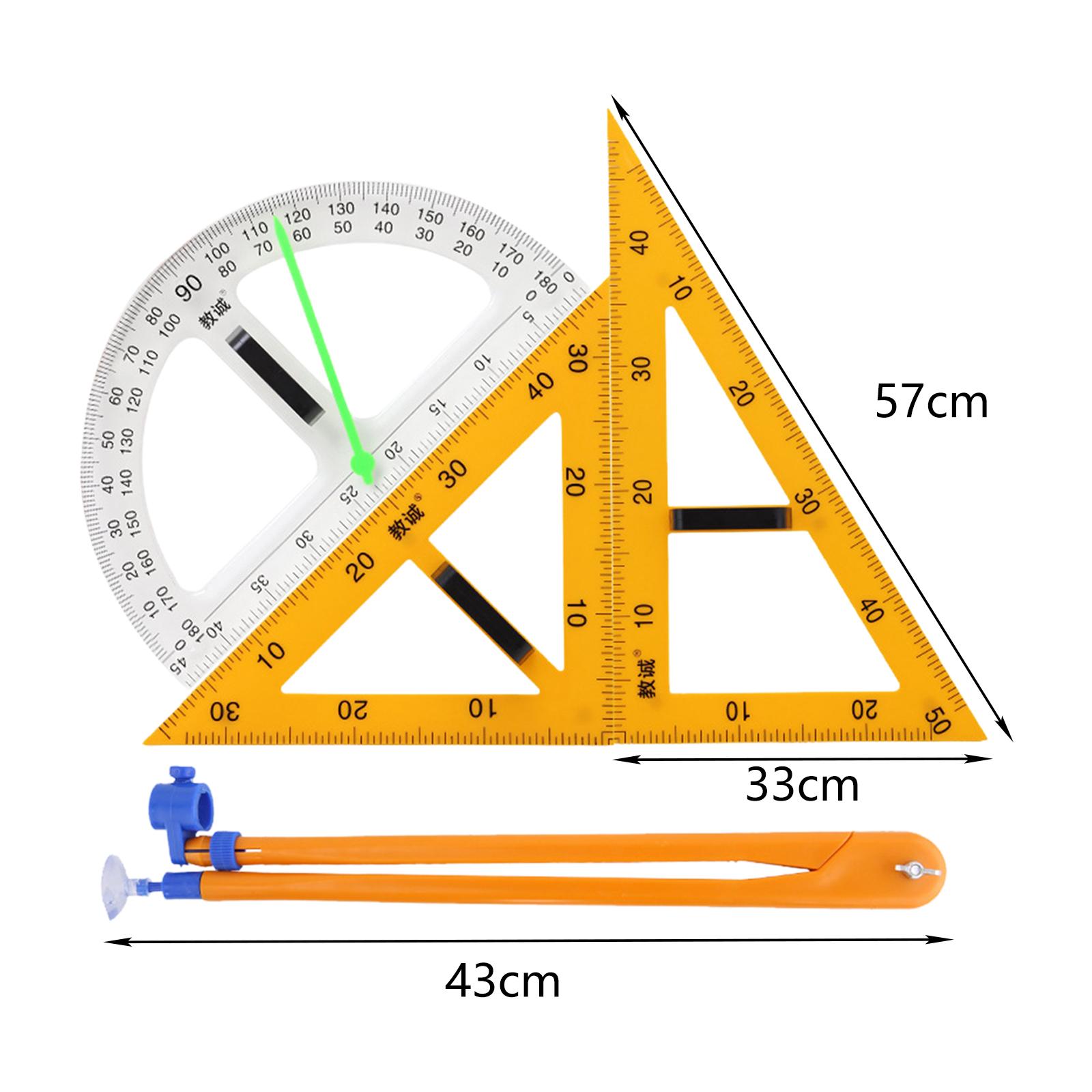 Set Penggaris Geometri Matemat - Math Geometry Set With Compass ulasan dan harga