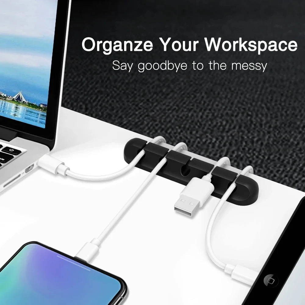 Organizer Kabel USB Silikon, P - Desk Accessories ulasan dan harga
