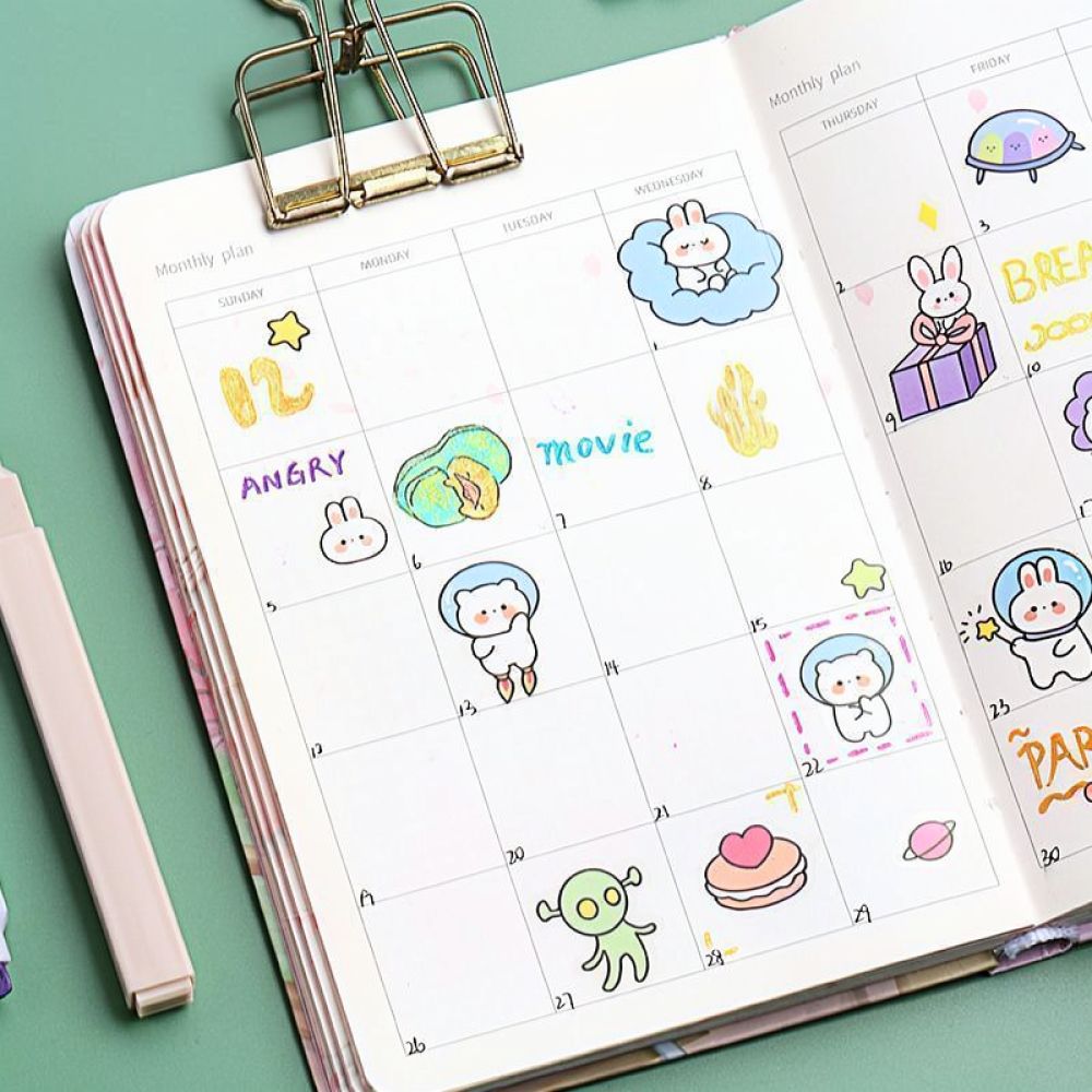 Set Spidol Warna Pastel yang M - Pastel Highlighter Set Double Ended ulasan dan harga