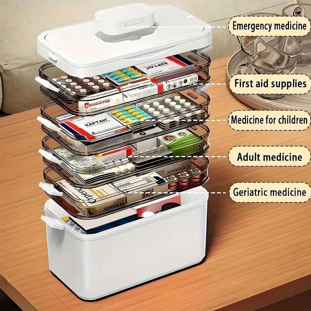 Organizer Obat Multi-Layer Tra - Stationery ulasan dan harga